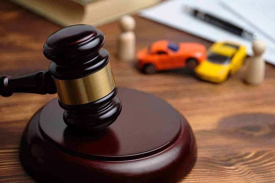 Gavel on desk Car Accident Lawsuit