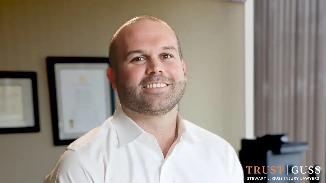 Matthew Bonilla, personal injury attorney at Trust Guss Injury Lawyers, helping clients with accident and injury cases.