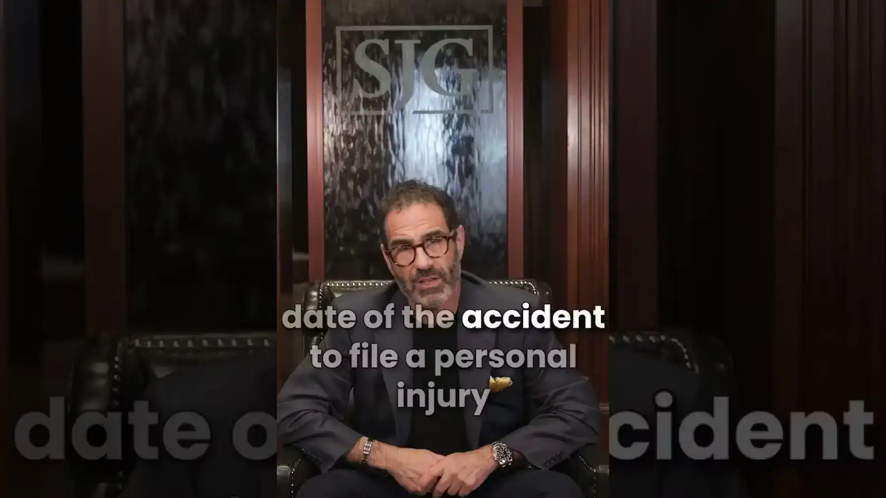 Houston personal injury lawyer Stewart J. Guss explaining accident case deadlines and legal rights to clients.