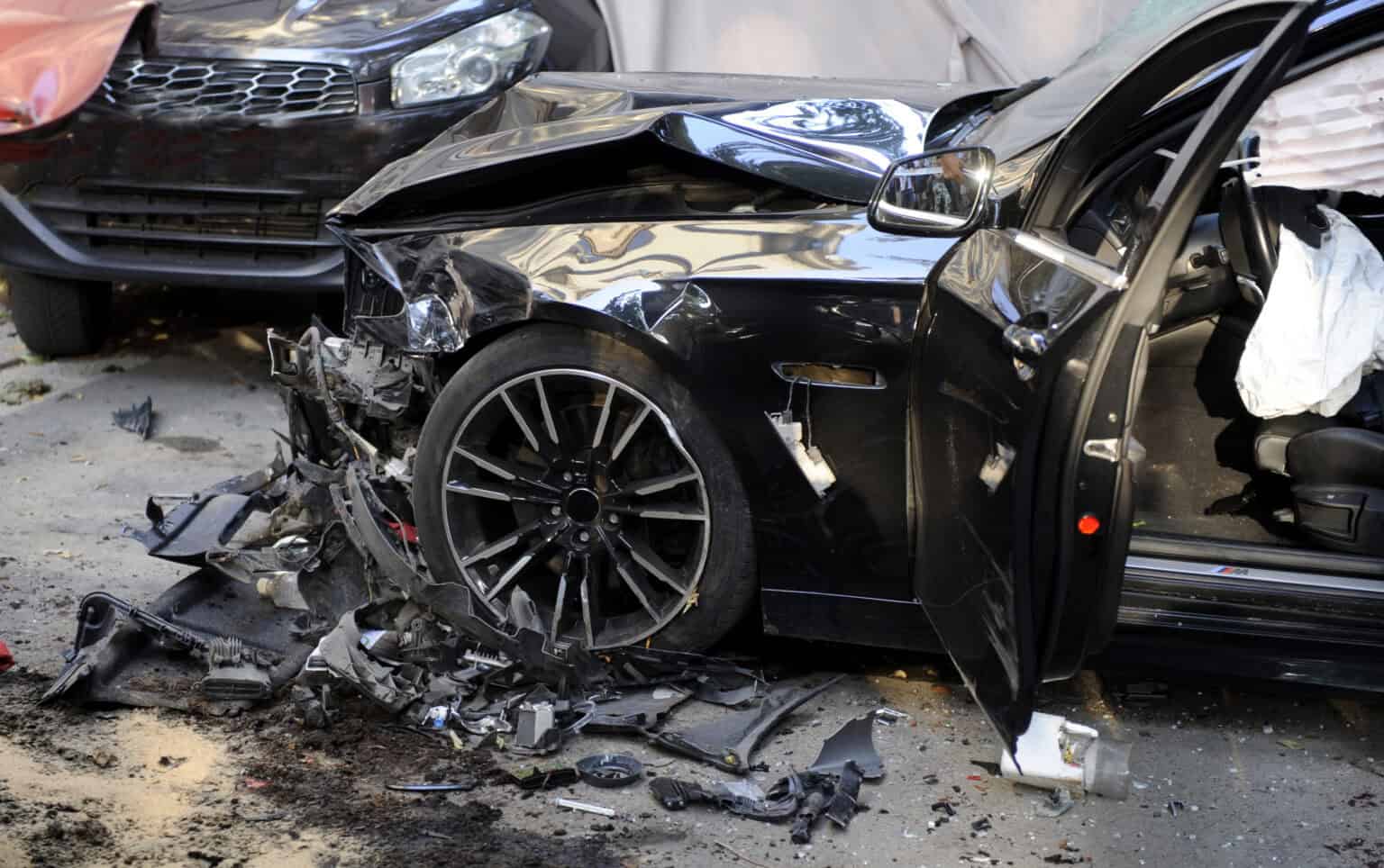 Wrecked Car Closeup