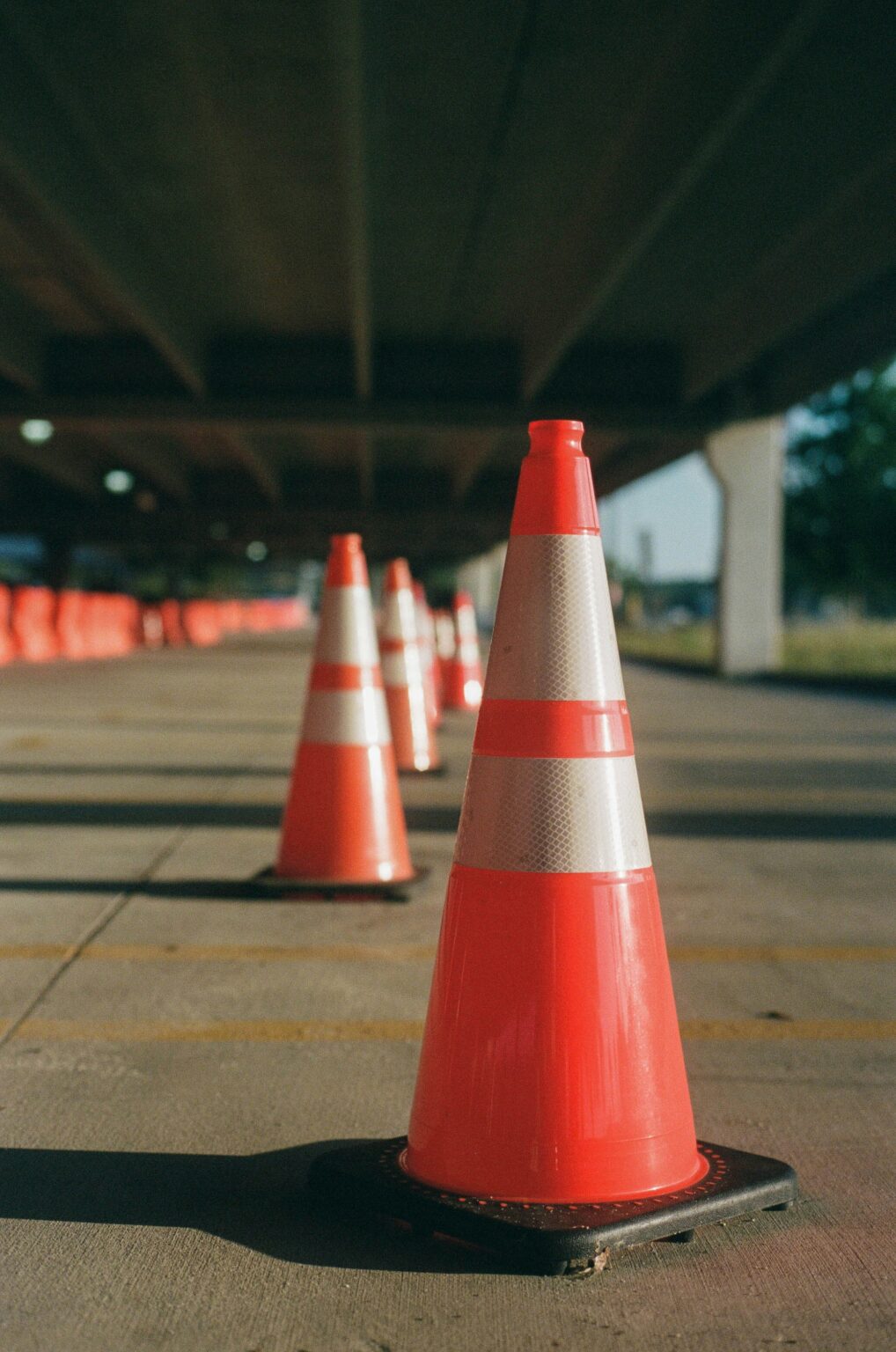 Orange Road Traffic Cones