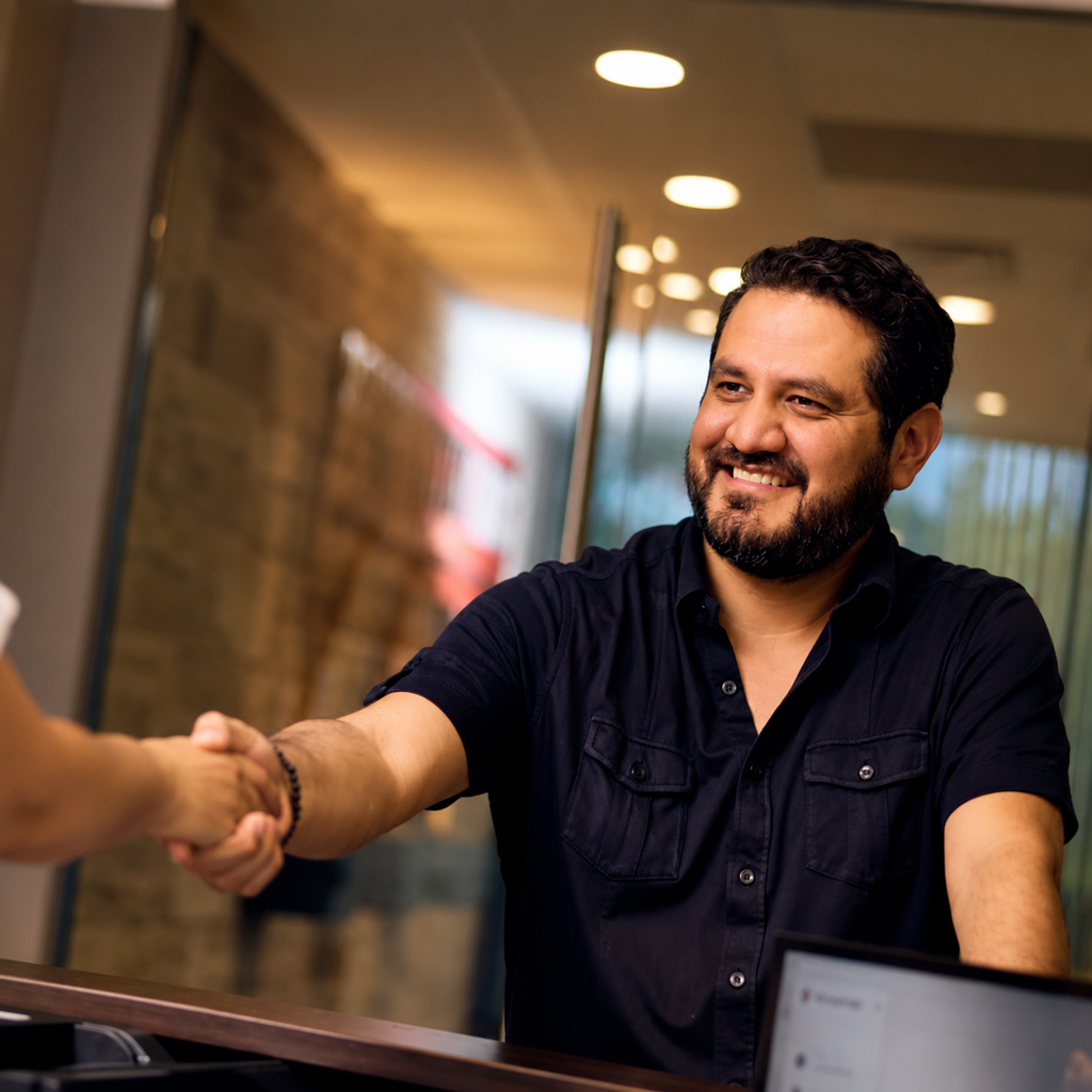 Attorney Handshake With Client