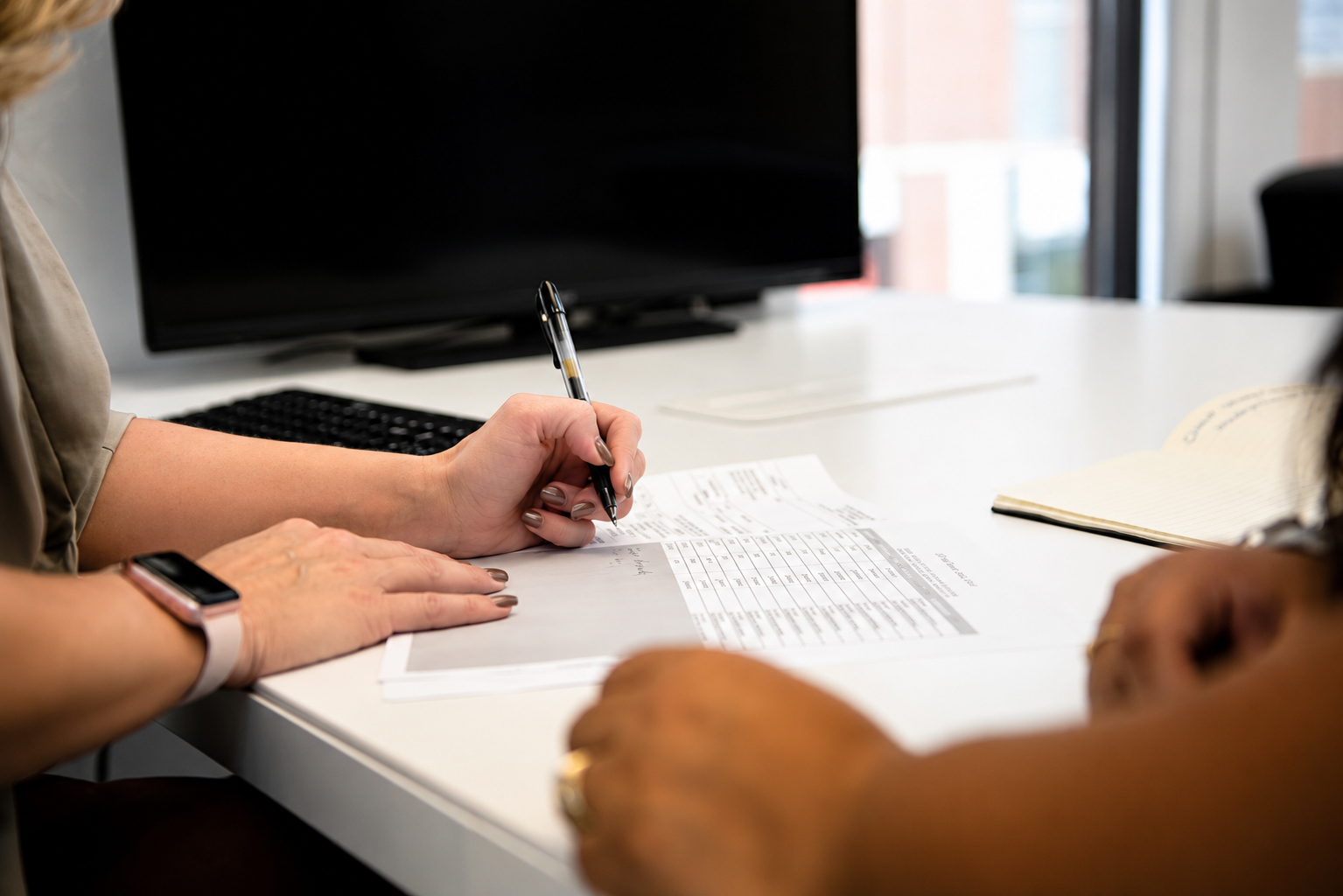 Person Filing Paperwork